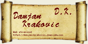 Damjan Kraković vizit kartica